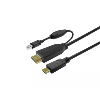 Vivolink PROUSBCHDMIUSBB7.5 USB kabelis USB 3.2 Gen 1 7,5 m USB-C melns