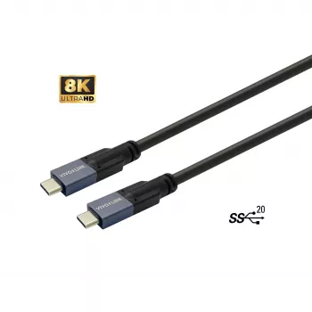 Vivolink PROUSBCMM6 USB-C kabelis USB 3.2 Gen 2 6 m melns