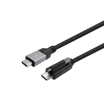 Vivolink PROUSBCMMS4 USB-C kabelis 4 m, USB 3.2 Gen 2, 20 Gbps, 100 W, ar skrūvējamo fiksatoru