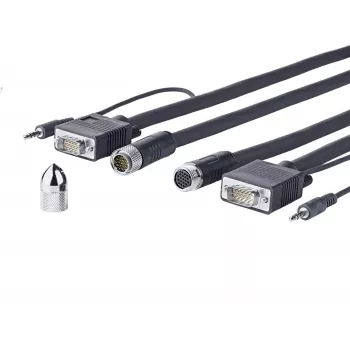 Vivolink PROVGASCW10 VGA kabelis 10 m VGA (D-Sub) Melns