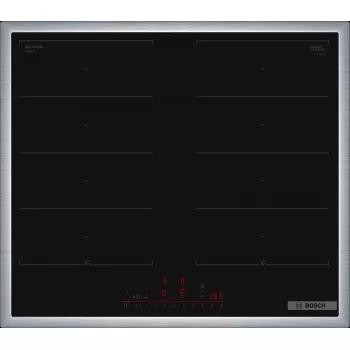 Bosch Serie 6 PXX645HC1E iebūvējamā indukcijas plīts, melna, 60 cm, 4 zonas