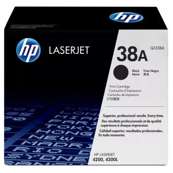 HP 38A melna oriģinālā lāzertinte kasetne 1 gab.