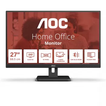 AOC E3 Q27E3UAM datora monitors 68.6 cm (27 collas) 2560 x 1440 pikseļi Quad HD Melns