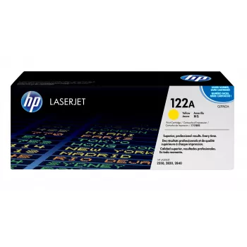 HP 122A dzeltena oriģinālā lāzerprintera tonera kasetne 1 gab.