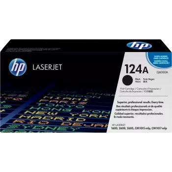 HP 124A melnā oriģinālā lāzera toneru kasetne (Q6000A)