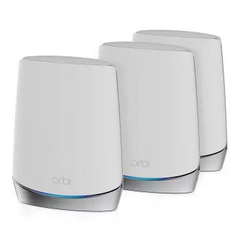 NETGEAR Orbi RBK753 AX4200 WiFi 6 Mesh Sistēma Tri-band (2.4 GHz / 5 GHz / 5 GHz) Wi-Fi 6 (802.11ax) Balts 6 Iekšējās Antenas
