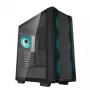 PC korpuss DeepCool CC560 V2 Midi Tower Melns — ATX/microATX, Rūdīts stikls, RGB priekšpuse, 360mm priekšējais radiators, 370mm GPU