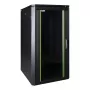 Brīvi stāvošs skapis LOGON RDL22U68BL 22U 600 kg nestspēja Melns