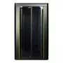 Brīvstāvošs skapis LOGON RDL26U88BL 26U Melns 600 kg