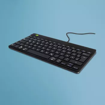 R-Go Tools ergonomiskā tastatūra R-Go Compact Break, kompakta tastatūra ar pārtraukuma programmatūru, QWERTZ (DE), vadu, melna