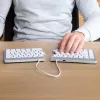 R-Go Tools ergonomiskā tastatūra R-Go Split Break ar pārtraukuma programmatūru, ergonomiska sadalīta tastatūra, QWERTZ (DE), Bluetooth, balta