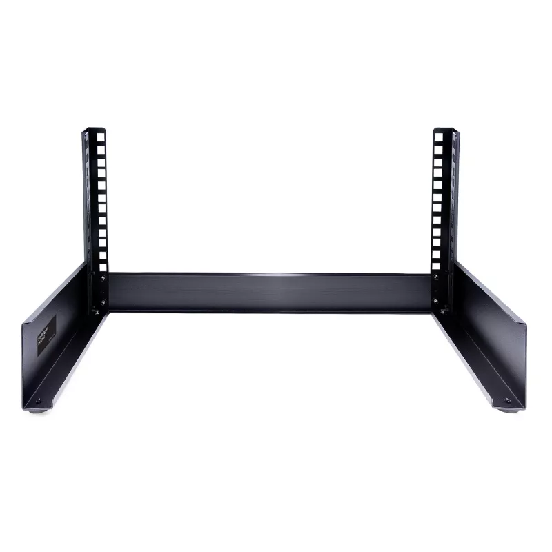 StarTech.com 2-Post 4U Desktop Server Rack, atvērts rāmis 19 collu datora statīvs, kompakts tīkla statīvs AV/studijas/datu/IT aprīkojumam - brīvi stāvošs divu stabu mājas/biroja statīvs