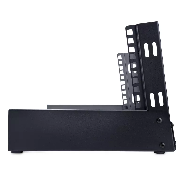 StarTech.com 2-Post 4U Desktop Server Rack, atvērts rāmis 19 collu datora statīvs, kompakts tīkla statīvs AV/studijas/datu/IT aprīkojumam - brīvi stāvošs divu stabu mājas/biroja statīvs