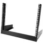 StarTech.com 2-Post 8U Desktop Server Rack, atvērtais rāmis, 19 collu datoru plaukts, kompakts tīkla plaukts AV/studijas/datu/IT aprīkojumam - brīvi stāvošs divstabu mājas/biroja plaukts