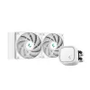 DeepCool LE520 WH R-LE520-WHAMMN-G-1 viss-vienā šķidrumdzesētājs procesoram, 240 mm, 12 cm ventilators, 85,85 CFM, LGA1700/1200/1151/1150/1155, AM4/AM5, balts