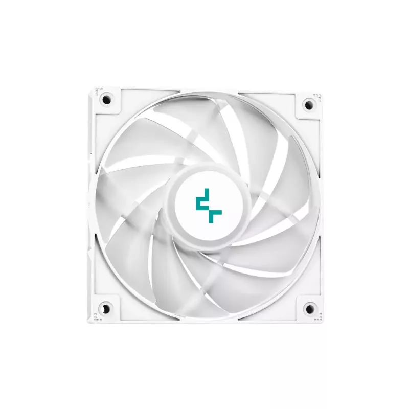 DeepCool LE520 WH R-LE520-WHAMMN-G-1 viss-vienā šķidrumdzesētājs procesoram, 240 mm, 12 cm ventilators, 85,85 CFM, LGA1700/1200/1151/1150/1155, AM4/AM5, balts