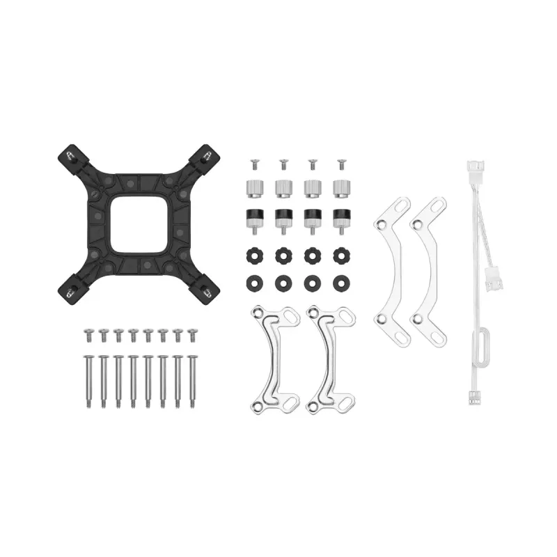 DeepCool LE520 WH R-LE520-WHAMMN-G-1 viss-vienā šķidrumdzesētājs procesoram, 240 mm, 12 cm ventilators, 85,85 CFM, LGA1700/1200/1151/1150/1155, AM4/AM5, balts