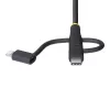 StarTech.com 3,3 pēdu (1 m) Izturīgs USB Daudzfunkciju Uzlādes Kabelis, USB uz Lightning/Micro-USB/Type-C, Apple MFi Sertificēts, Arama Apvalks, Universāls 3-in-1 USB Lādētāja Vads iPhone/iPad/Android