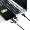 StarTech.com 3,3 pēdu (1 m) Izturīgs USB Daudzfunkciju Uzlādes Kabelis, USB uz Lightning/Micro-USB/Type-C, Apple MFi Sertificēts, Arama Apvalks, Universāls 3-in-1 USB Lādētāja Vads iPhone/iPad/Android