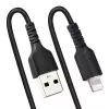 StarTech.com 1m USB–Lightning savīts kabelis, MFi sertificēts, melns, izturīgs TPE apvalks ar aramīda šķiedru