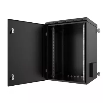 Rack skapis Lanview RWMIP55W16U60B 16U IP55 Melns 46kg