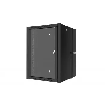 Lanview RWP16U45BL-D 16U sienas skapis 19 inch aprīkojumam, melns