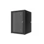 Lanview RWP16U45BL-D 16U sienas skapis 19 inch aprīkojumam, melns
