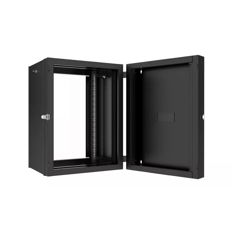 Lanview RWP16U45BL-D 16U sienas skapis 19 inch aprīkojumam, melns