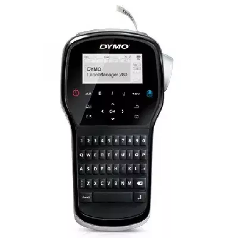 Etiķešu printeris Dymo LabelManager 280 — termopārnese, D1 lente 6/9/12 mm, uzlādējams, LCD, QWERTY