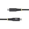 StarTech.com 6.6ft (2m) USB-C uzlādes kabelis, sānu skrūvju fiksācija, 240W (5A) PD EPR, divslāņu silikona/pīts apvalks, USB 2.0 klēpjdatora lādētāja kabelis, USB-IF sertificēts, izturīgs USB-C lādēšanas vads
