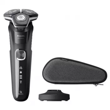 Philips Series 5000 S5898/35 elektriskais rotācijas skuveklis — 3 galviņas, slapjš/sauss, SteelPrecision asmeņi, 60 min bezvadu