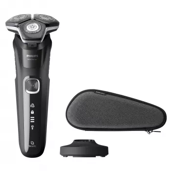 Philips Series 5000 S5898/35 elektriskais rotācijas skuveklis — 3 galviņas, slapjš/sauss, SteelPrecision asmeņi, 60 min bezvadu
