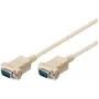 Microconnect SCSEHH2 seriālais kabelis Balts 1.8 m DB9 vīriešu