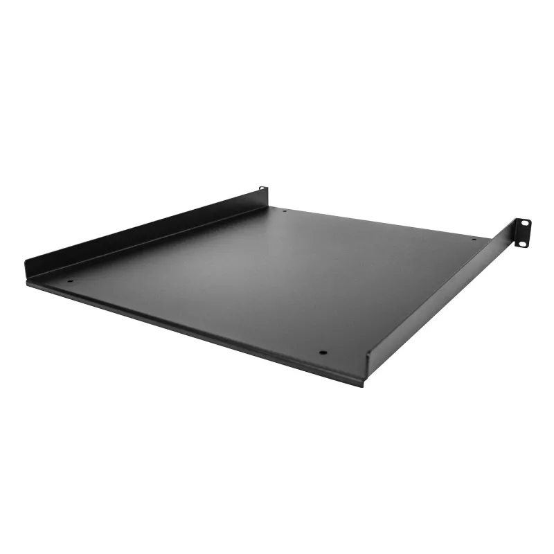 StarTech.com SHELF-1U-20-FIXED-S 1U 19 collu fiksēts konsoles plaukts serveru skapim, montāža priekšā, 25 kg (55 mārciņu) slodze, 50 cm (20 collu) dziļums