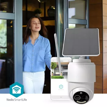 Nedis SIMCBO50WT – 4G LTE āra drošības kamera ar saules bateriju