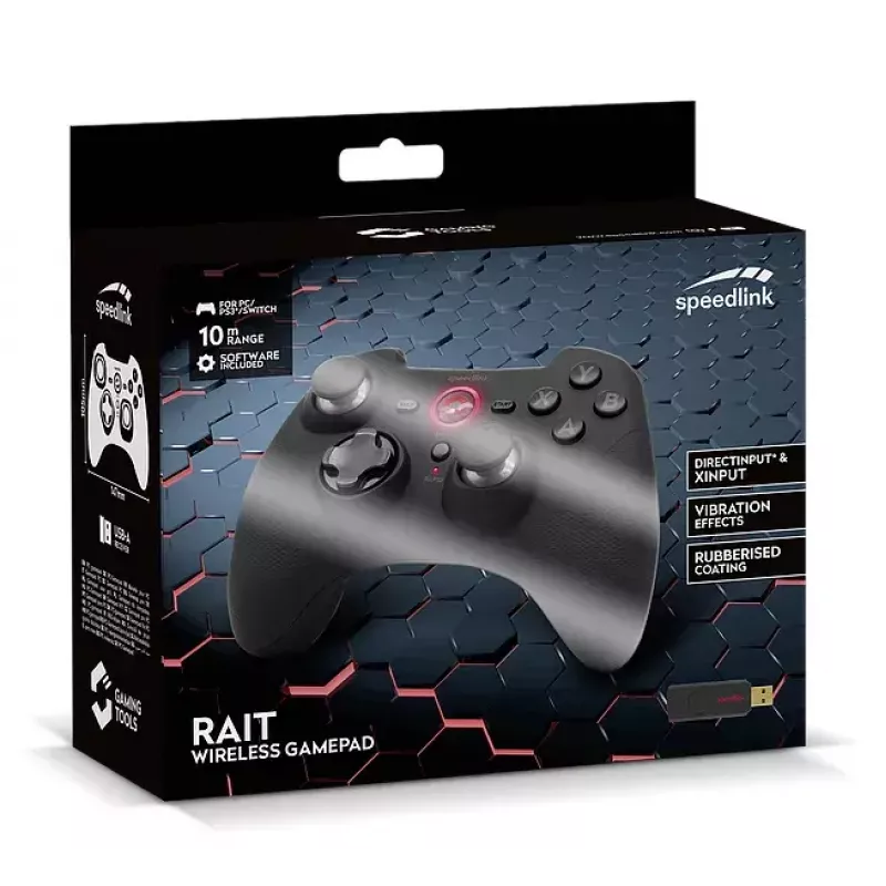 Spēļu pults SPEEDLINK RAIT Black RF