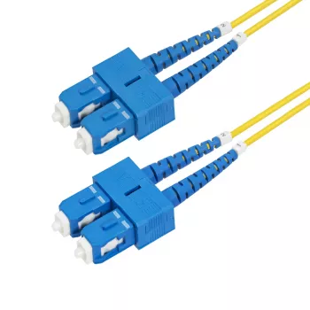 StarTech.com 3m SC-SC (UPC) OS2 viens režīms duplekss optiskās šķiedras kabelis, 9/125µm, 40G/100G, liecībizturīgs, zems ievades zudums, LSZH