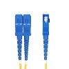 StarTech.com SMLCSC-OS2-3M 3m (9,8ft) LC uz SC (UPC) OS2 vienmodu dupleksais optiskais savienojuma vads, 9/125µm, lāzeriem optimizēts, 10G/100G, izturīgs pret liekšanu, mazi ievietošanas zudumi, LSZH
