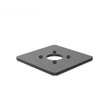 Ergonomic Solutions SpacePole POS 150x150mm Pamatplāksne 5mm, Melna, Metāls