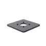 Ergonomic Solutions SpacePole POS 150x150mm Pamatplāksne 5mm, Melna, Metāls