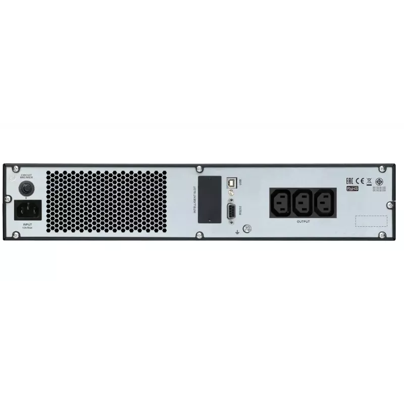 APC Easy UPS On-Line SRV1KRIRK, 1000VA/800W, 2U statīvam, 230V, 3x IEC C13, SmartSlot, LCD