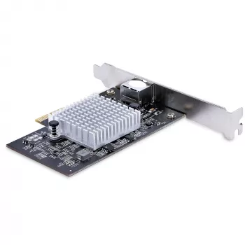 StarTech.com 1-Port 10Gbps PCIe tīkla adaptera karte, tīkla karte datoram/serverim, sešu ātrumu PCIe Ethernet karte ar Jumbo Frame atbalstu, NIC/LAN interfeisa karte, 10GBASE-T un NBASE-T