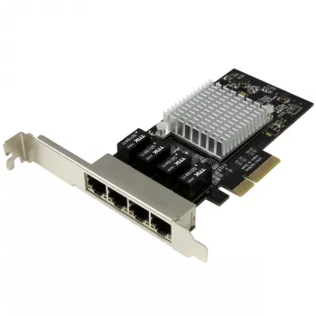 StarTech.com 4-Portu Gigabit Ethernet tīkla karte - PCI Express, Intel I350 NIC