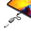 USB kabelis Satechi ST-UCATCM USB-C uz USB-A, USB 3.2 Gen 1 (5 Gbps), pelēks