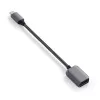 USB kabelis Satechi ST-UCATCM USB-C uz USB-A, USB 3.2 Gen 1 (5 Gbps), pelēks