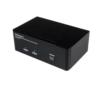 StarTech.com 2 portu divu DisplayPort USB KVM slēdzis ar audio un USB 2.0 centrmezglu