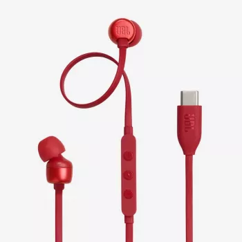 JBL Tune 310C Austiņas Vadu Iekšauss Zvaniem/Mūzikai USB Type-C Sarkanas