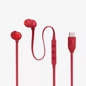 JBL Tune 310C Austiņas Vadu Iekšauss Zvaniem/Mūzikai USB Type-C Sarkanas