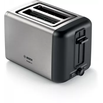 Bosch TAT3P420DE tosteris 2 šķēlēm 970 W Melns, Sudrabs