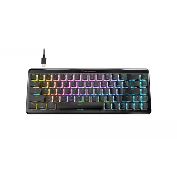 Turtle Beach Vulcan II Mini Air bezvadu spēļu tastatūra RF + Bluetooth QWERTZ melna